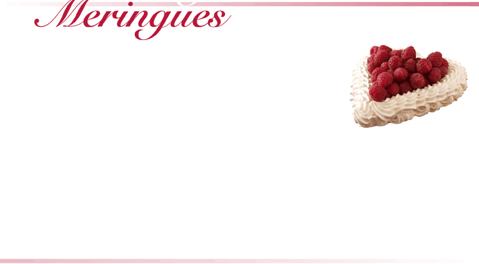 meringue with strawberries